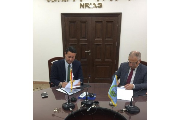 السفير عماد طارق الجنابي يوقع بروتوكول تعاون مع المعهد القومي للبحوث الفلكية والجيوفيزيقية في القاهرة